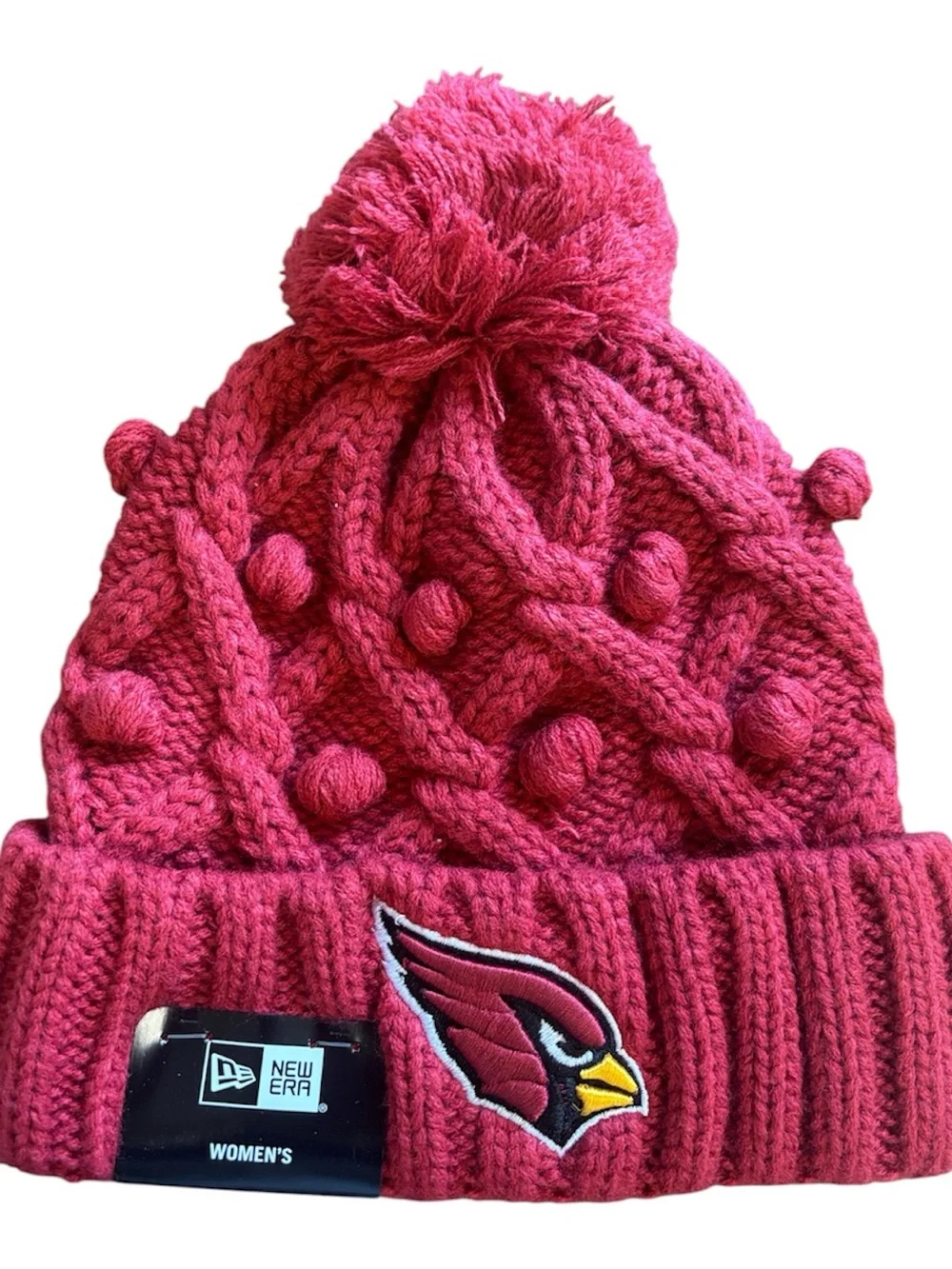Arizona Cardinals New Era Women's Toasty Cuffed Knit Hat with Pom